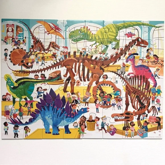 Crocodile Creek “Day at the Museum” Dinosaur Puzzle - 48 pieces - Picture 3 of 5